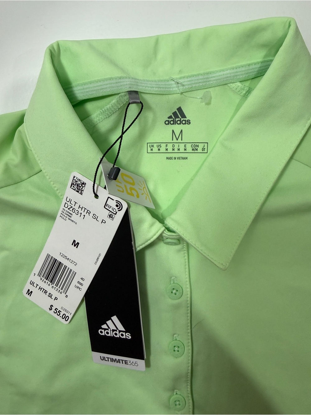 adidas Women’s Light Green Performance Polo Shirt